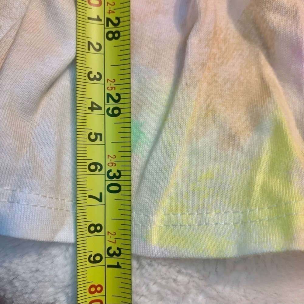 NWT Love, Fire Dress XL Jrs Pastel Green Pink TieDye Cotton Mini Sleeveless NEW - Picture 16 of 16
